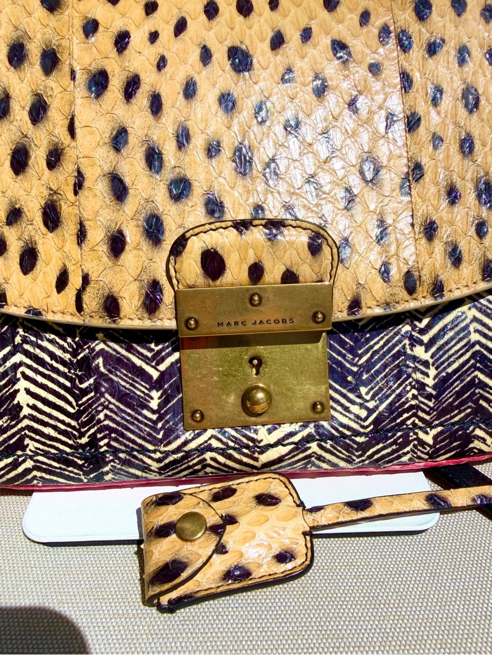 Marc Jacobs Rare Runway Fall 2013 Mini Polly Crossbody Python Elaphe Bag - Picture 8 of 16